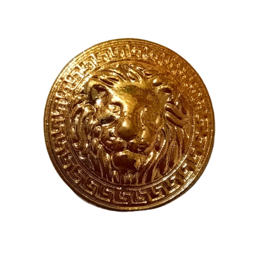 Golden Lion Metal Buttons