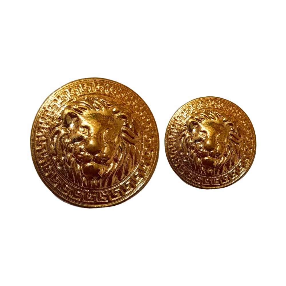 Golden Lion Metal Buttons