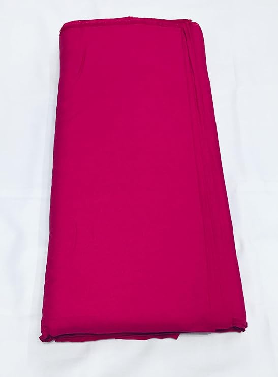 Hot Pink Plain Dyed Rayon Fabric (Wholesale)