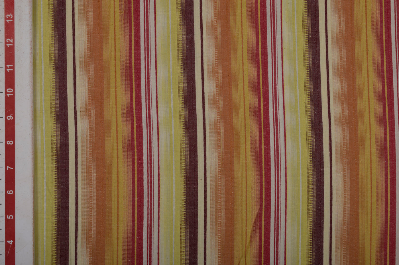 Precut of 2.5 Meters of Multicolor Stripes Cotton Yarn Dyed Fabric