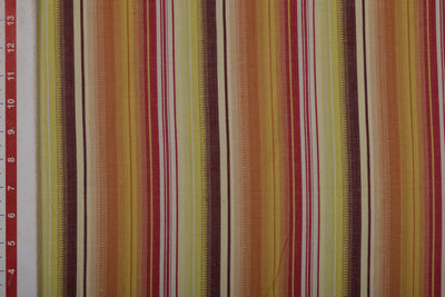 Precut of 2.5 Meters of Multicolor Stripes Cotton Yarn Dyed Fabric