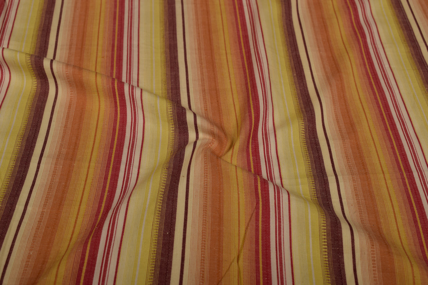 Precut of 2.5 Meters of Multicolor Stripes Cotton Yarn Dyed Fabric