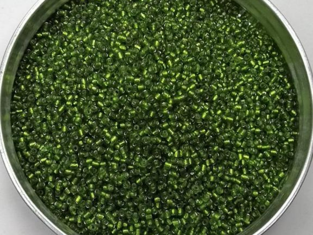 Dark Peridot Green Round Rocaille Glass Seed Beads- 2 mm (Wholesale)