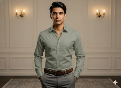 मिंट ग्रीन प्लेन ग्लेज्ड कॉटन फ़ैब्रिक (थोक)