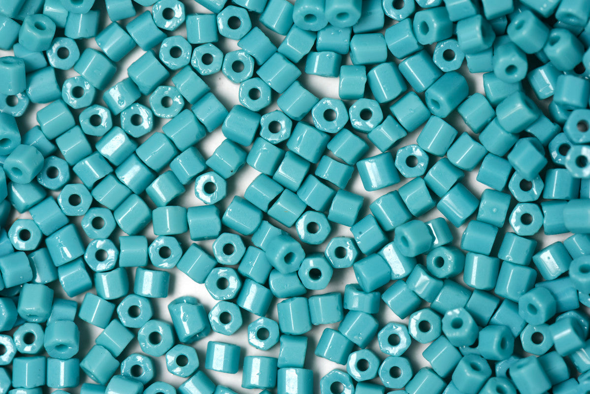 Pacific Blue 2 Cut Opaque Preciosa Seads Beads