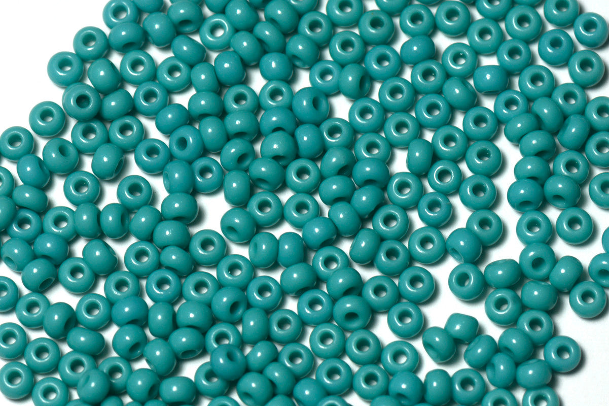 Tiffany Blue Opaque Preciosa Seeds Beads