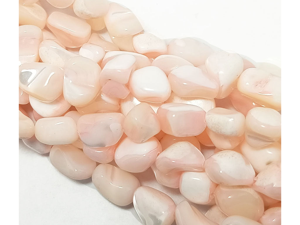 Light Pink Uneven Shell Beads