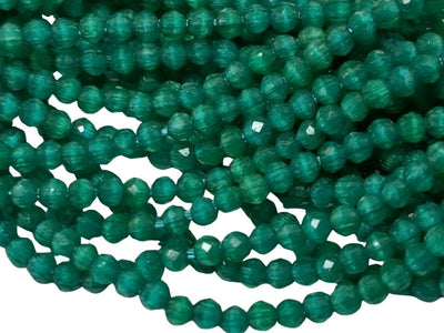Green Opaque Rondelle / Tyre Shaped Hydro Crystal Glass Beads