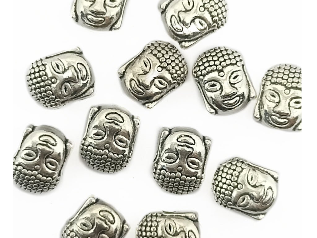 Silver Buddha Zinc Metal Charms