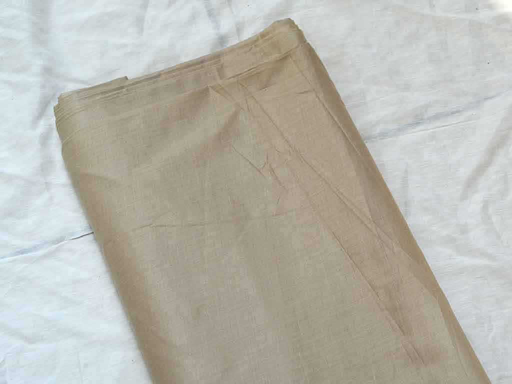 लकड़ी का भूरा सादा चमकीला सूती कपड़ा
