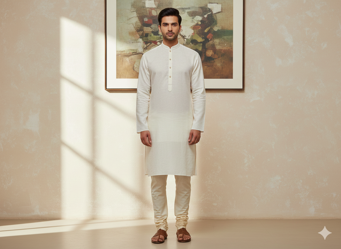 शुद्ध सफेद ढीला बुना सुपीरियर कॉटन लिनन कपड़ा