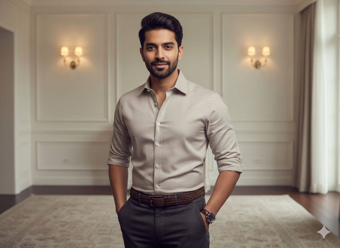 लकड़ी का भूरा सादा चमकता हुआ सूती कपड़ा (थोक)