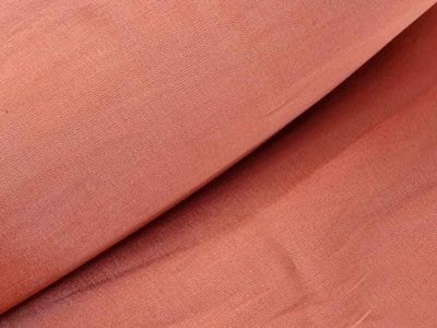 Salmon Plain Pure Viscose Gaji Silk Fabric (Wholesale)