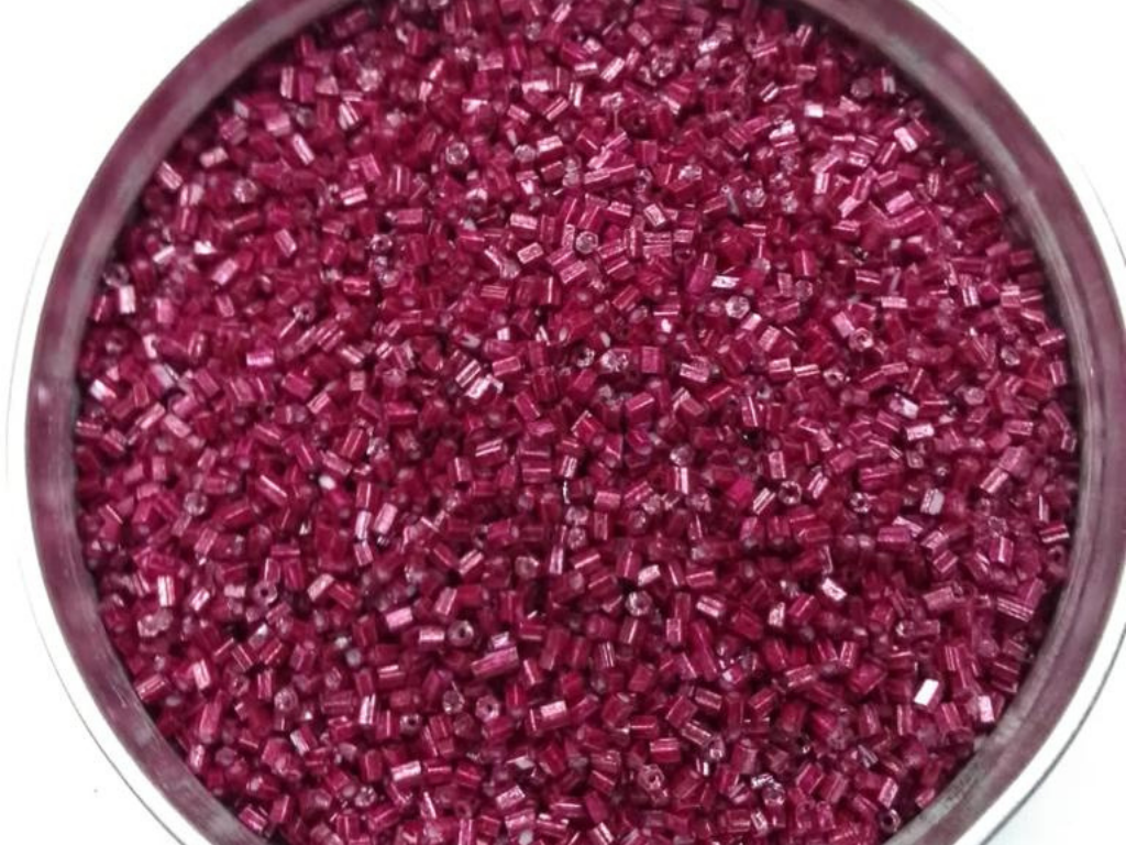 Magenta 2 Cut Glass Seed Beads- 2 mm