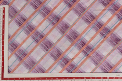 Multicolor Stripes Cotton Cambric Fabric