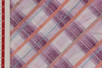 Multicolor Stripes Cotton Cambric Fabric