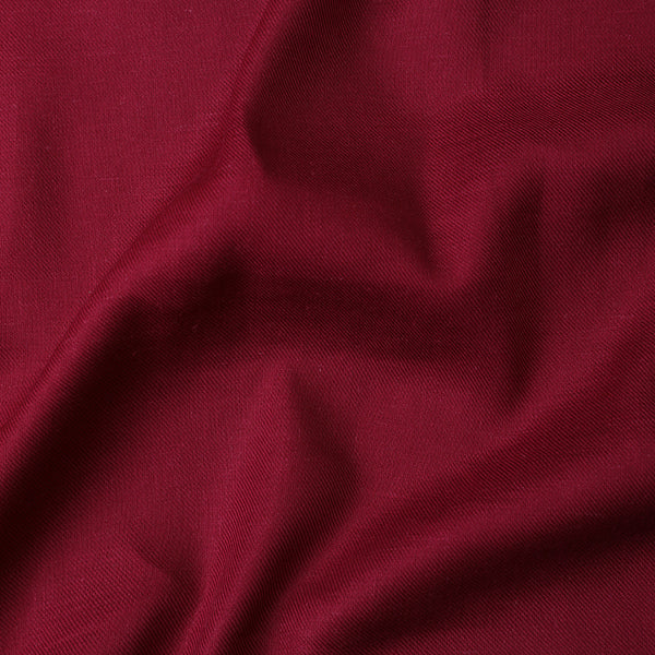 Maroon Plain Viscose Linen Satin Fabric (Wholesale)