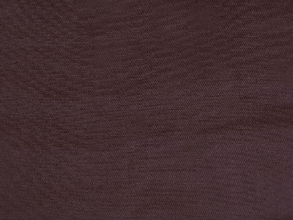 Dark Brown Plain Pure Viscose Gaji Silk Fabric (Wholesale)