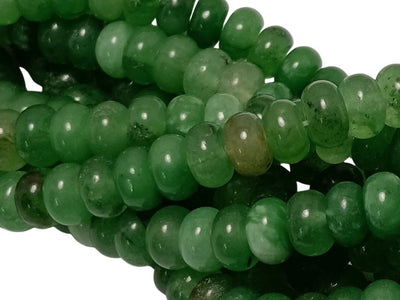 Green Circular Natural Stone Beads