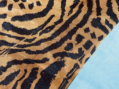 precut-of-2-meter-bronze-animal-print-satin-fabric