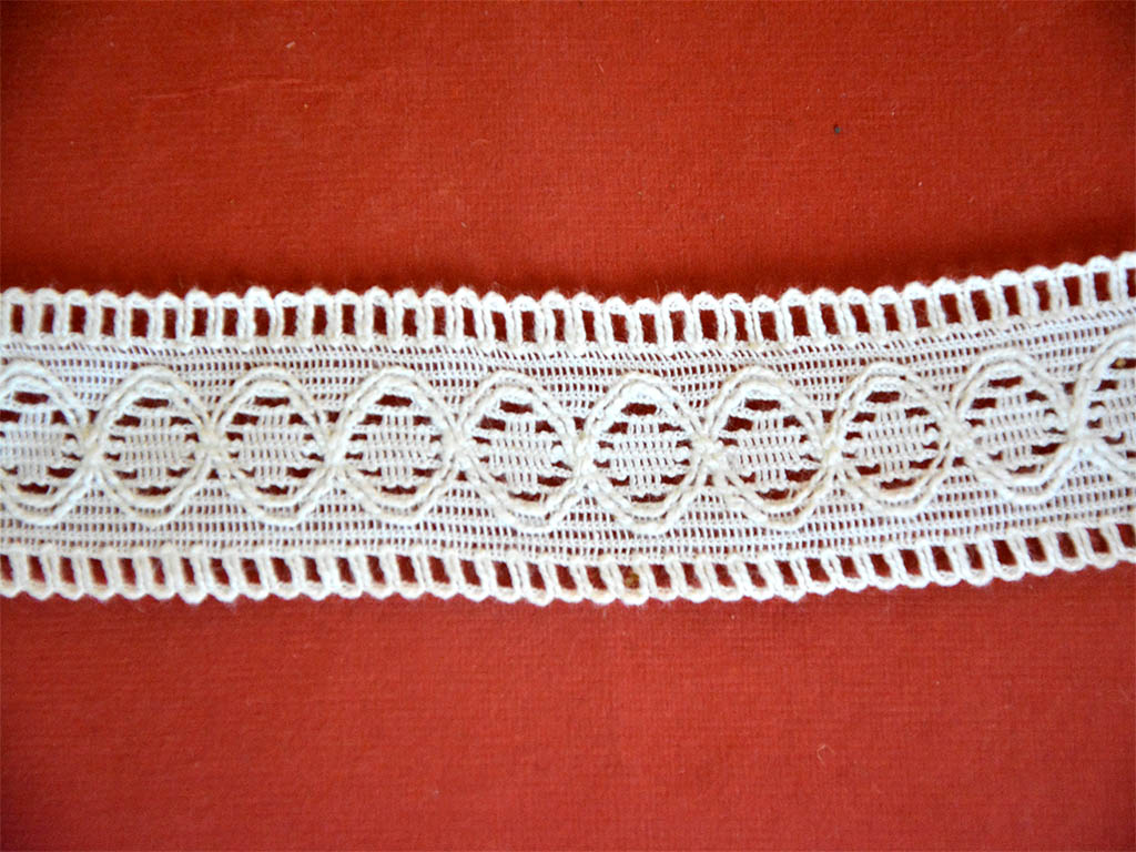 White Dyeable Pattern 40 Cotton Crochet Lace