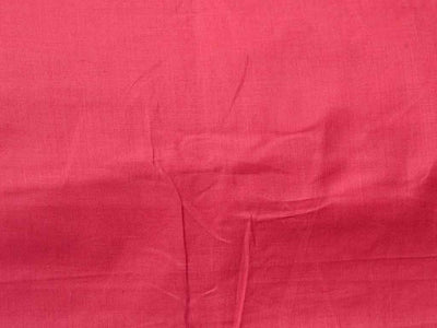 हल्का गहरा लाल सादा ग्लेज्ड कॉटन कपड़ा