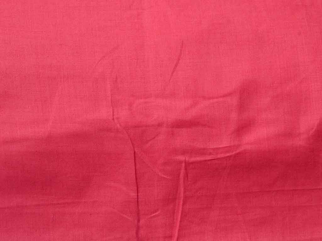 हल्का गहरा लाल सादा ग्लेज्ड कॉटन कपड़ा (थोक)