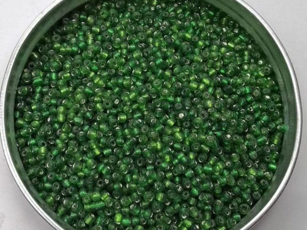 Forest Green Round Rocaille Glass Seed Beads- 2 mm (Wholesale)