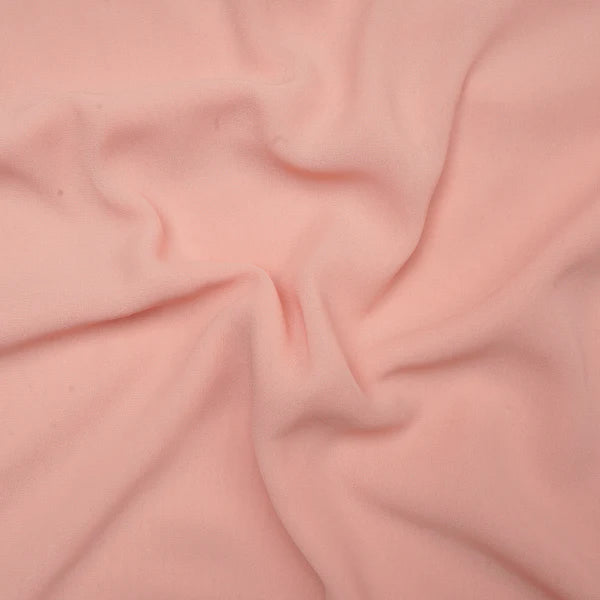 Peach Plain Polyester Georgette Fabric (Wholesale)