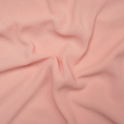 Peach Plain Polyester Georgette Fabric (Wholesale)