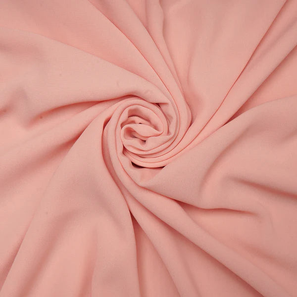 Peach Plain Polyester Georgette Fabric (Wholesale)