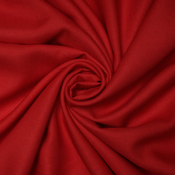 Red Plain Dyed Rayon Fabric (Wholesale)