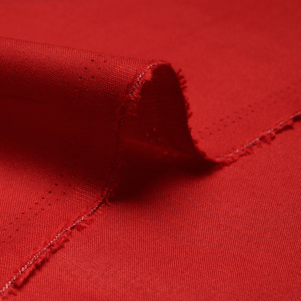 Red Plain Dyed Rayon Fabric (Wholesale)