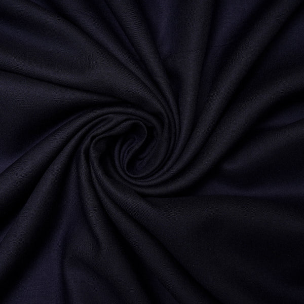 Navy Blue Plain Dyed Rayon Fabric (Wholesale)