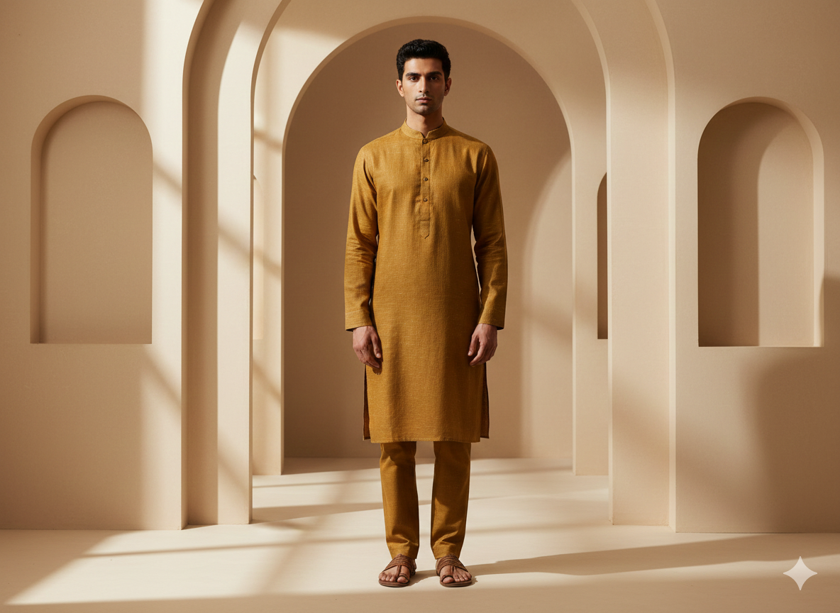 मैला भूरा सूती लिनन कपड़ा