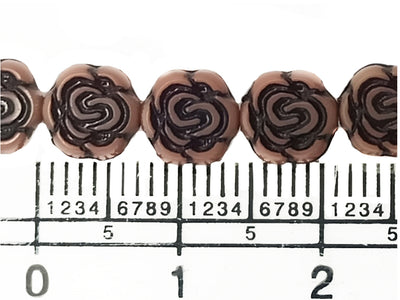 Brown Rose Plastic Bunch Beads