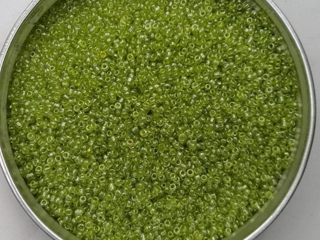 Grass Green Round Rocaille Glass Seed Beads- 2 mm (Wholesale)