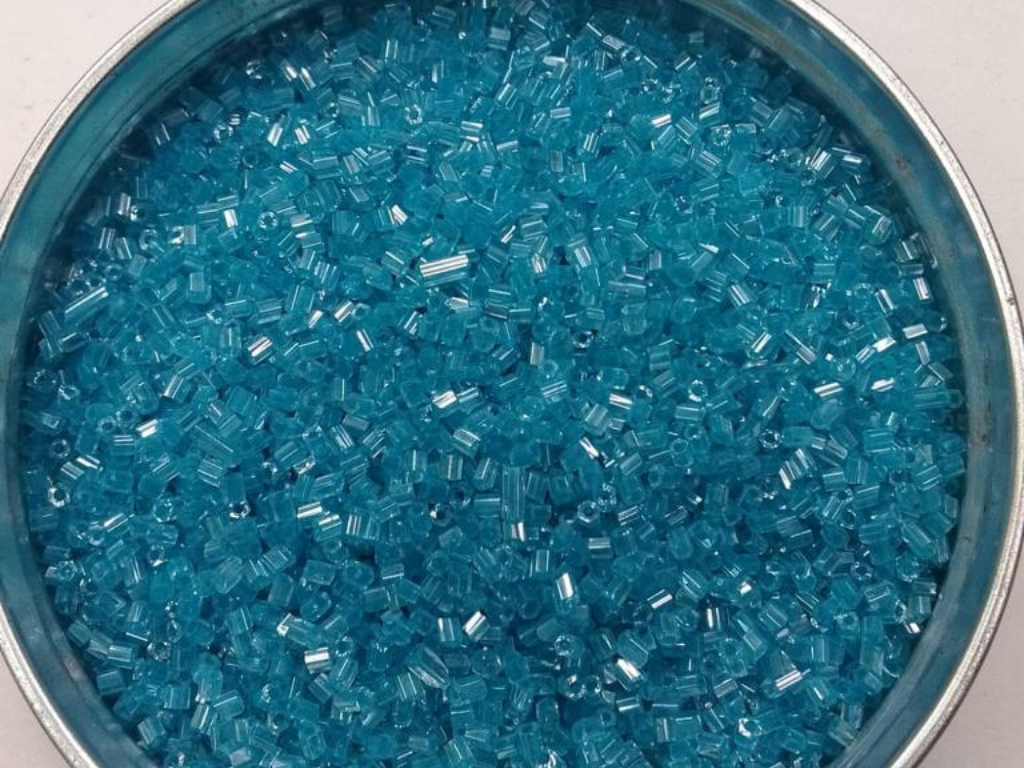 Sky Blue Lustre 2 Cut Glass Seed Beads- 2 mm