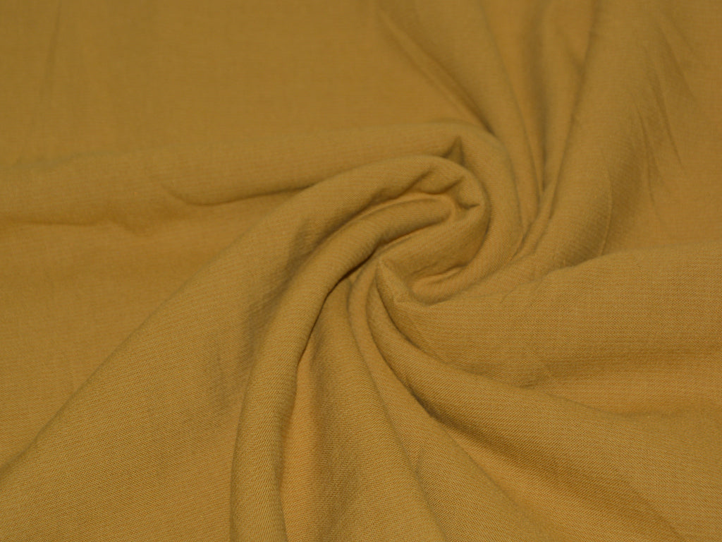 Precut 1.5 Metres Mustard Plain Cotton Fabric