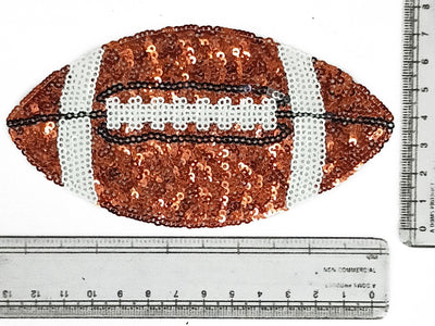 Brown & White Reversible Sequins Motifs