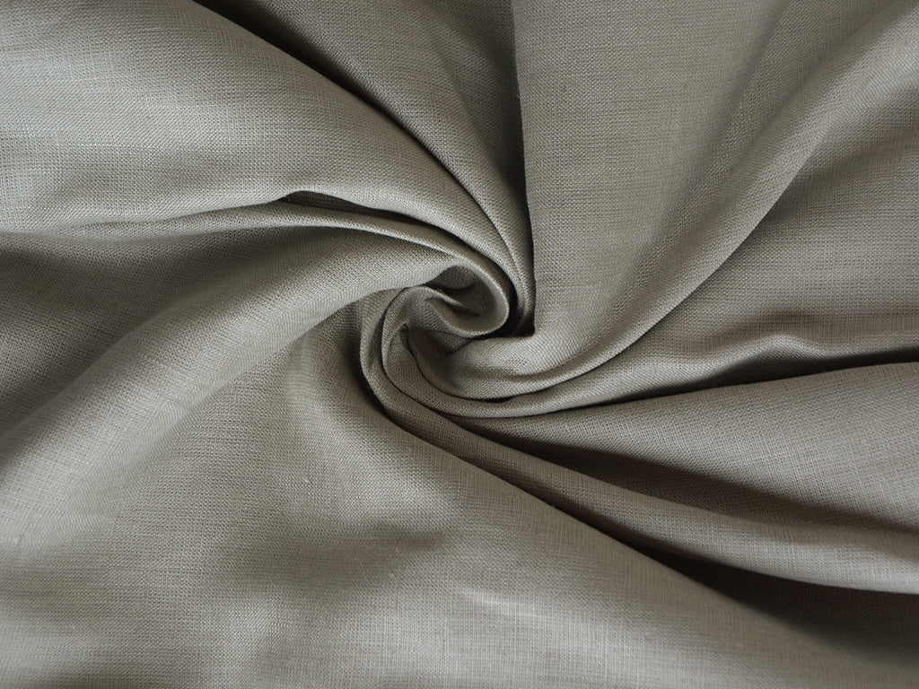 Natural Gray Color Pure Linen Fabric - 60 Lea (Wholesale)