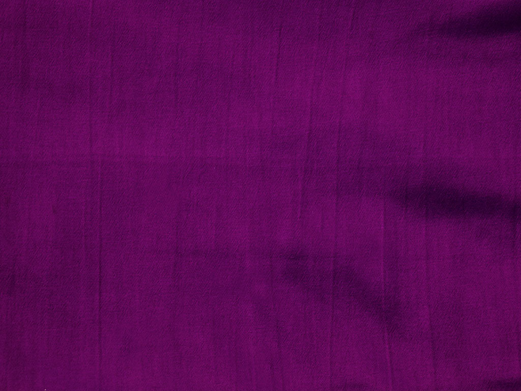 Deep Purple Plain Pure Viscose Gaji Silk Fabric