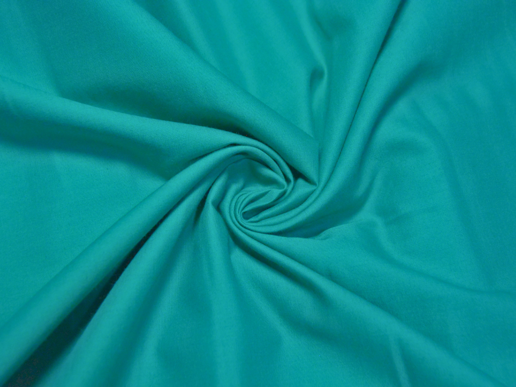 Teal Blue Plain 100% Pure Mul Mul Cotton