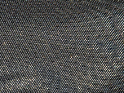 Silver Metallic Geometric Mesh Shimmer Interlock Bonding Fabric