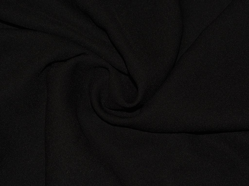 Plain Black Premium Georgette Fabric