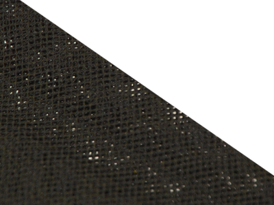 Precut of 1.5 Meter Black Plain Spaced Stretchable Cotton Poly Net Fabric