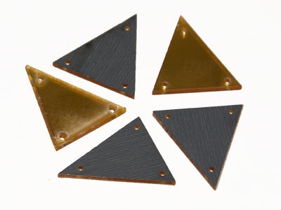 Golden Triangular Acrylic Mirror