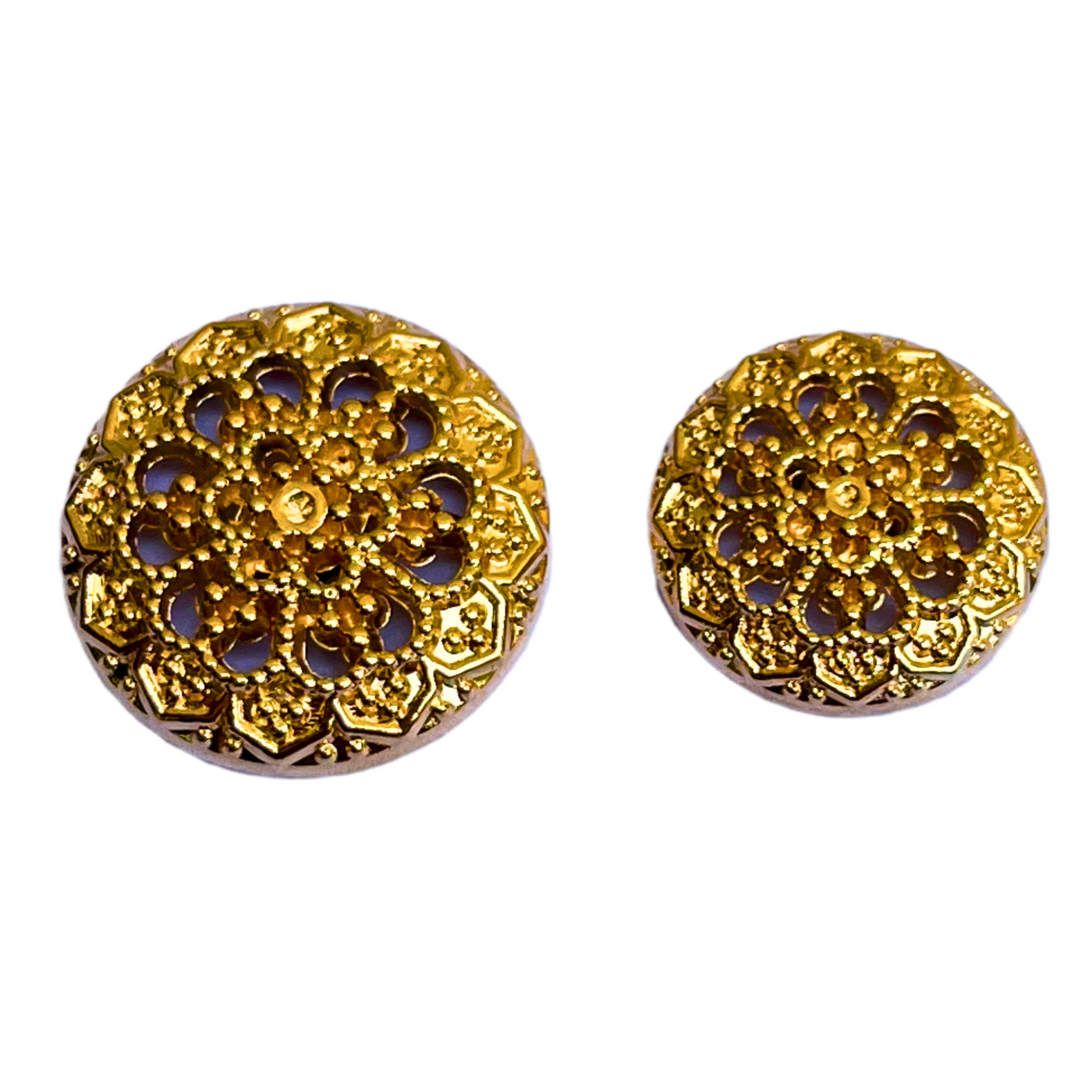 Golden Designer Metal Buttons