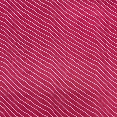 Pink Stripes Printed Georgette Fabric (Wholesale)