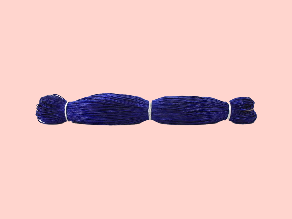 Dark Blue Metallic Braided Zari Threads (Wholesale)